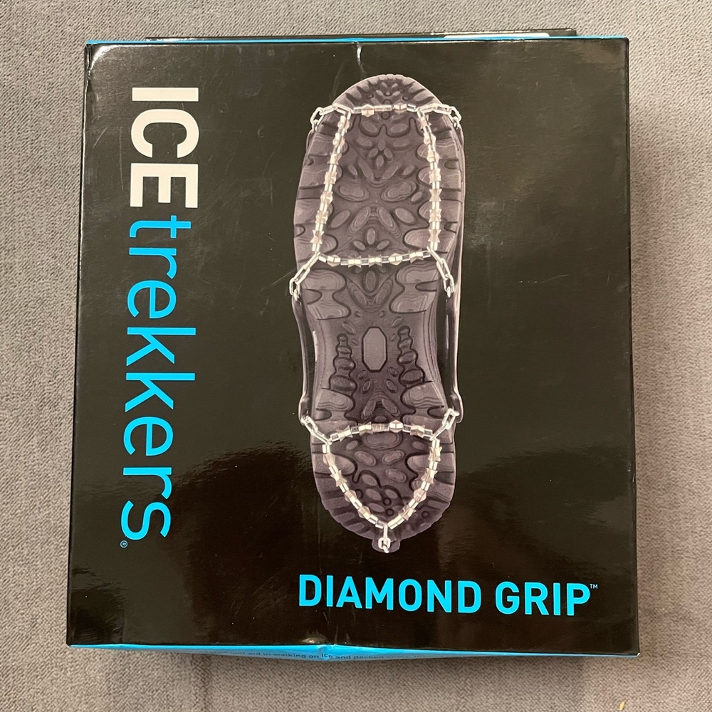 BNIB Traction Aid Ice Cleats Ice Trekkers Chain Rubber Metal Extra Large